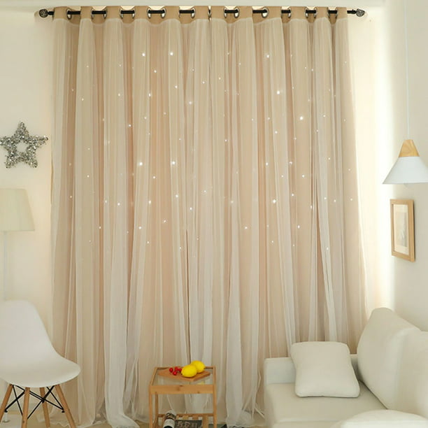 1pc Curtain Universal Polyester Decorative Curtain for Bedroom Hotel Living Room